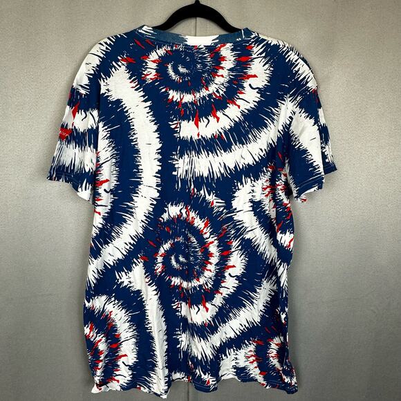 Unisex EUC Chicago Cubs Tie Dye Budweiser Logo Wrigley Field Bleacher T Shirt XL - Picture 3 of 6